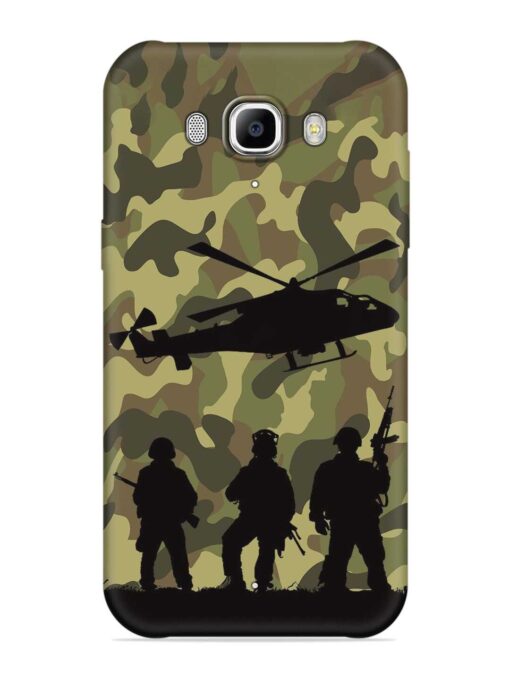 Army Heros Embossed Soft Silicone Case for Samsung Galaxy J7 (2016)