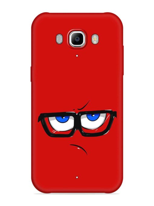 Rad Angry Face Embossed Soft Silicone Case for Samsung Galaxy J7 (2016)