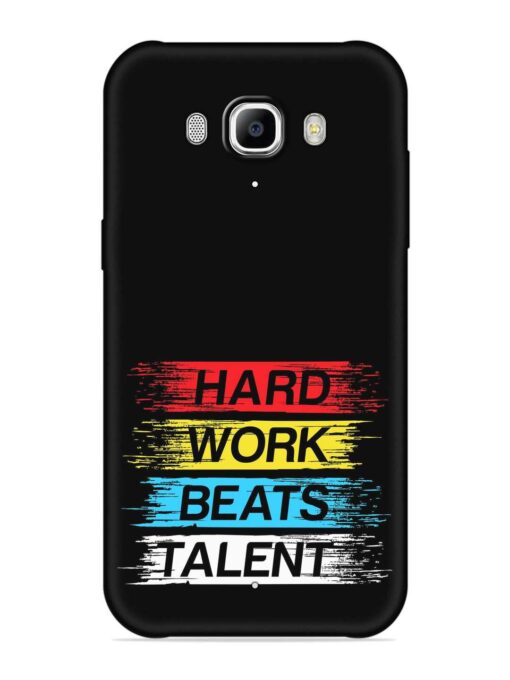 Hard Work Beats Embossed Soft Silicone Case for Samsung Galaxy J7 (2016)