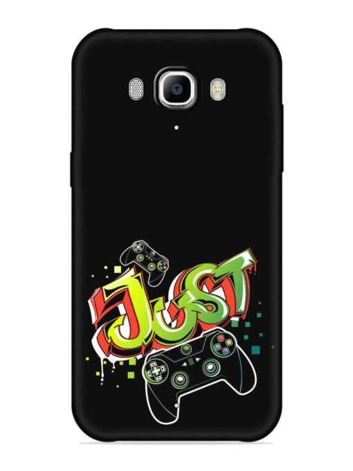 Graffiti Gamepad Illustration Embossed Soft Silicone Case for Samsung Galaxy J7 (2016)