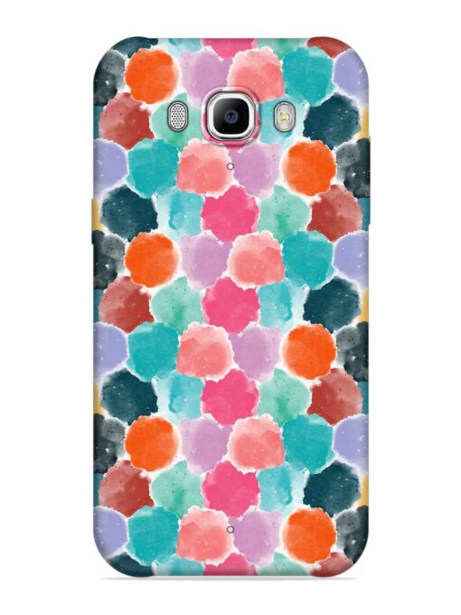 Colorful Seamless Pattern Embossed Soft Silicone Case for Samsung Galaxy J7 (2016)