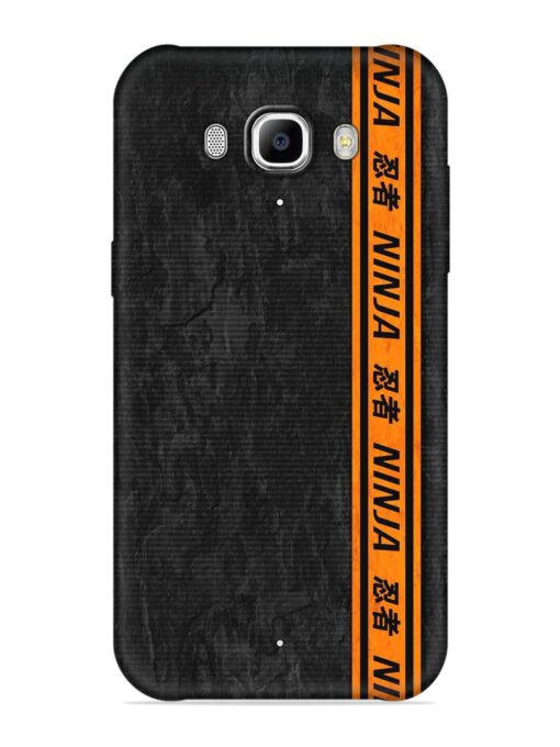 Ninja Srtips Embossed Soft Silicone Case for Samsung Galaxy J7 (2016)