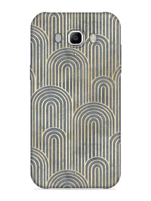 Art Deco Style Embossed Soft Silicone Case for Samsung Galaxy J7 (2016)