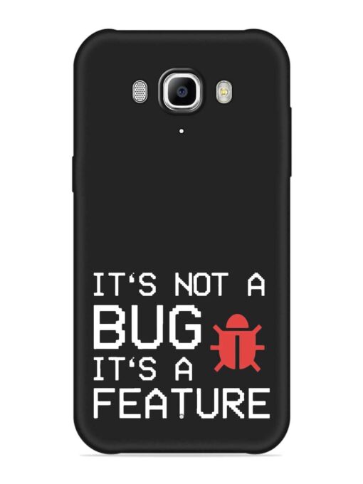 Not Bug Feature Embossed Soft Silicone Case for Samsung Galaxy J7 (2016)