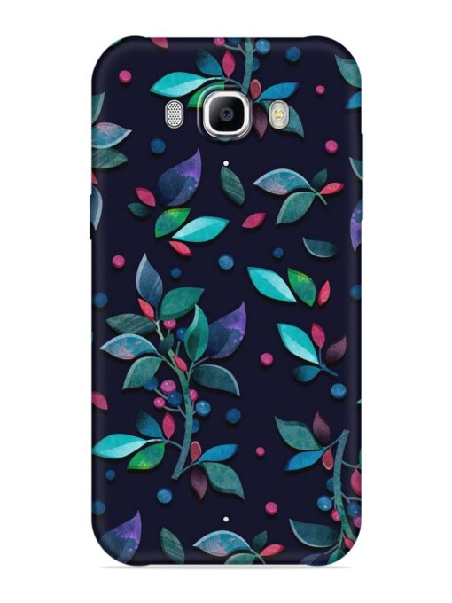 Decorative Watercolor Flower Embossed Soft Silicone Case for Samsung Galaxy J7 (2016)