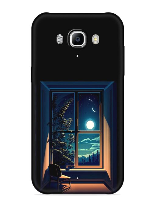 Night View At Window Embossed Soft Silicone Case for Samsung Galaxy J7 (2016)