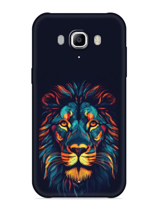 Colorful Lion Embossed Soft Silicone Case for Samsung Galaxy J7 (2016)