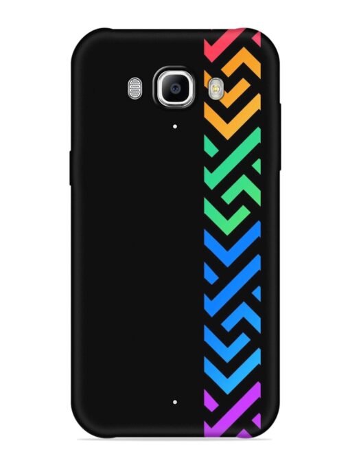 Colorshape Stripes Embossed Soft Silicone Case for Samsung Galaxy J7 (2016)