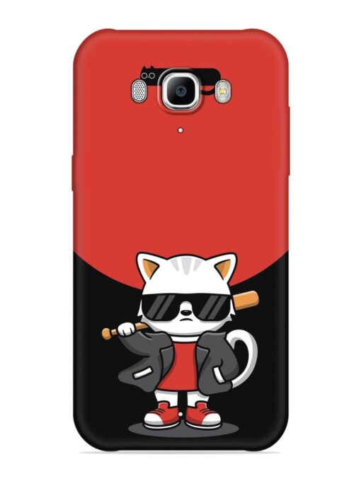 Cool Little Bear Cartoon Embossed Soft Silicone Case for Samsung Galaxy J7 (2016)