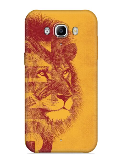 Gold Lion Crown Art Embossed Soft Silicone Case for Samsung Galaxy J7 (2016)