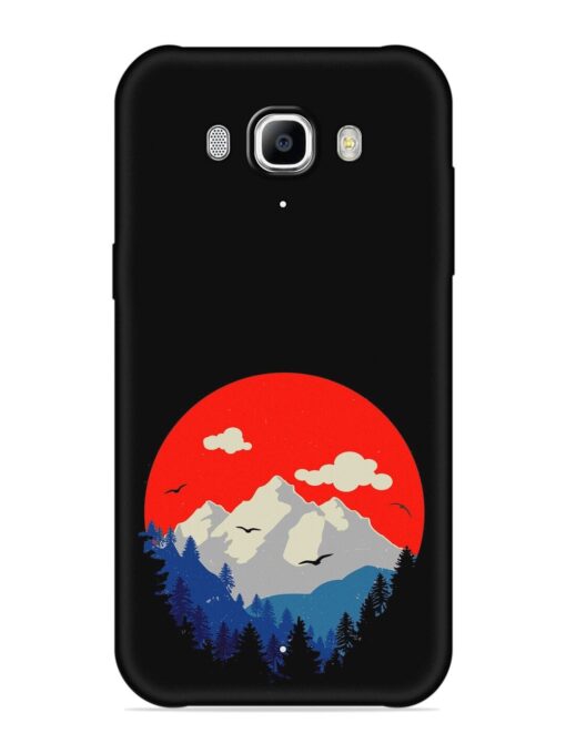 Mountain Abstract Embossed Soft Silicone Case for Samsung Galaxy J7 (2016)