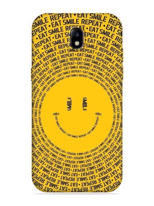 Smiley Embossed Soft Silicone Case for Samsung Galaxy J7 (2017)