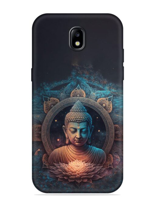 Gautam Buddha Embossed Soft Silicone Case for Samsung Galaxy J7 (2017)