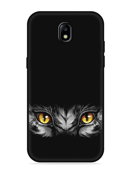 Scary Eye Embossed Soft Silicone Case for Samsung Galaxy J7 (2017)