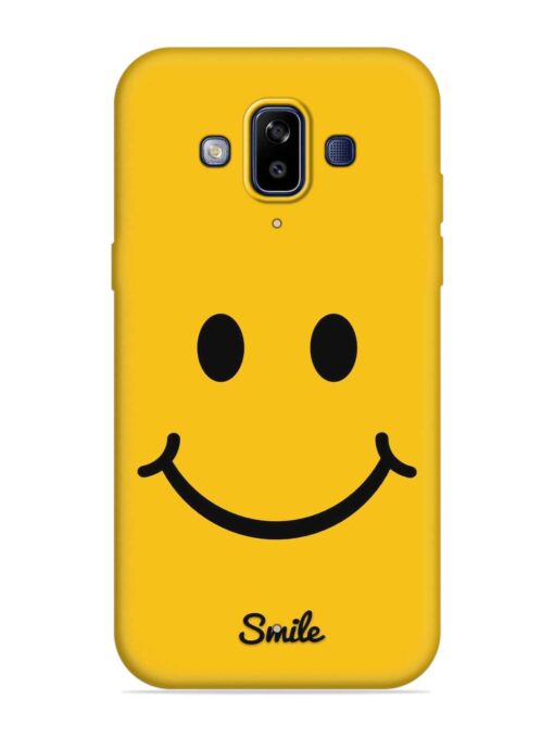 Yellow Smiley Embossed Soft Silicone Case for Samsung Galaxy J7 Duo Zapvi