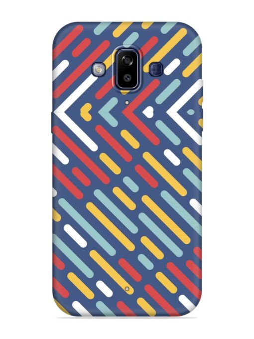 Colored Lines Embossed Soft Silicone Case for Samsung Galaxy J7 Duo Zapvi