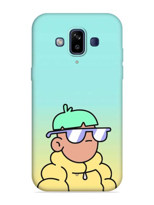 Doodles Cool Character Embossed Soft Silicone Case for Samsung Galaxy J7 Duo Zapvi