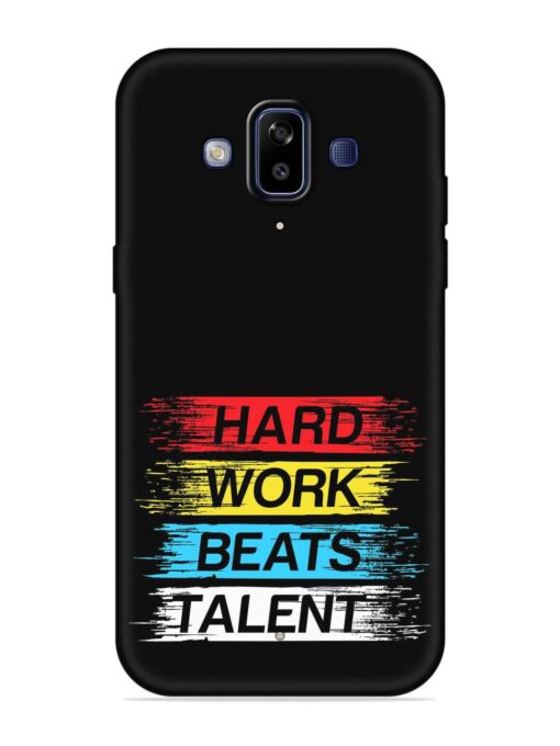 Hard Work Beats Embossed Soft Silicone Case for Samsung Galaxy J7 Duo Zapvi