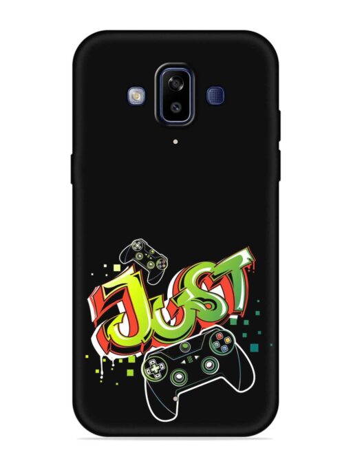 Graffiti Gamepad Illustration Embossed Soft Silicone Case for Samsung Galaxy J7 Duo Zapvi