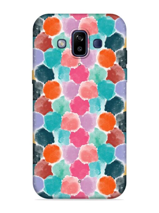 Colorful Seamless Pattern Embossed Soft Silicone Case for Samsung Galaxy J7 Duo Zapvi