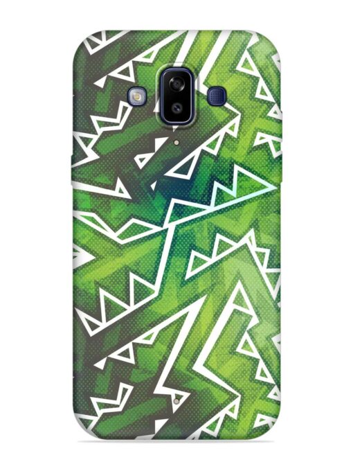 Green Graffiti Seamless Embossed Soft Silicone Case for Samsung Galaxy J7 Duo Zapvi