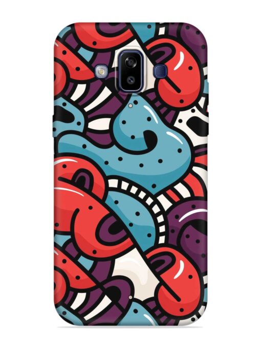 Seamless Backdrop Colorful Embossed Soft Silicone Case for Samsung Galaxy J7 Duo