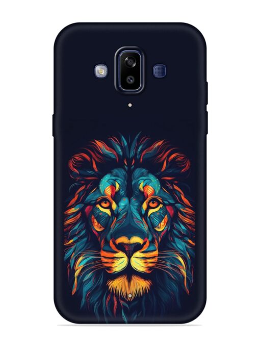 Colorful Lion Embossed Soft Silicone Case for Samsung Galaxy J7 Duo Zapvi