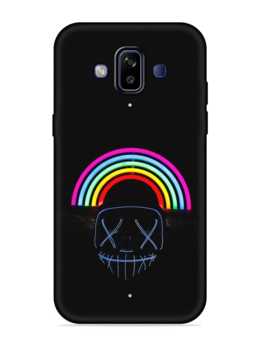 Mask Rainbow Embossed Soft Silicone Case for Samsung Galaxy J7 Duo