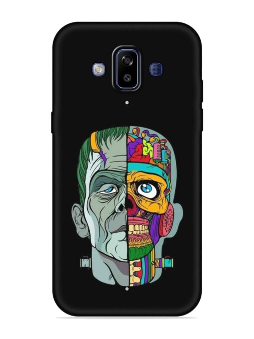 Men Vs Skull Embossed Soft Silicone Case for Samsung Galaxy J7 Duo