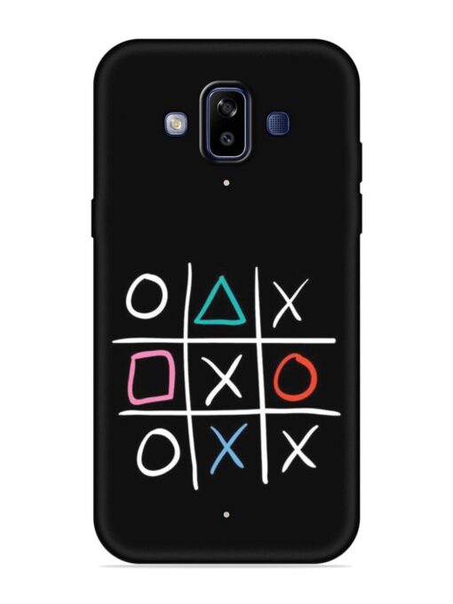 Super Neon Tic-Tac-Toe Embossed Soft Silicone Case for Samsung Galaxy J7 Duo Zapvi