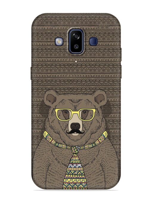 Grizzly Bear Embossed Soft Silicone Case for Samsung Galaxy J7 Duo