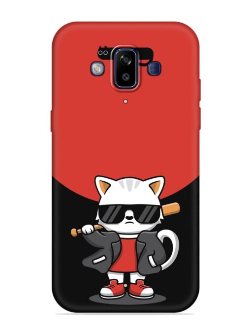 Cool Little Bear Cartoon Embossed Soft Silicone Case for Samsung Galaxy J7 Duo Zapvi