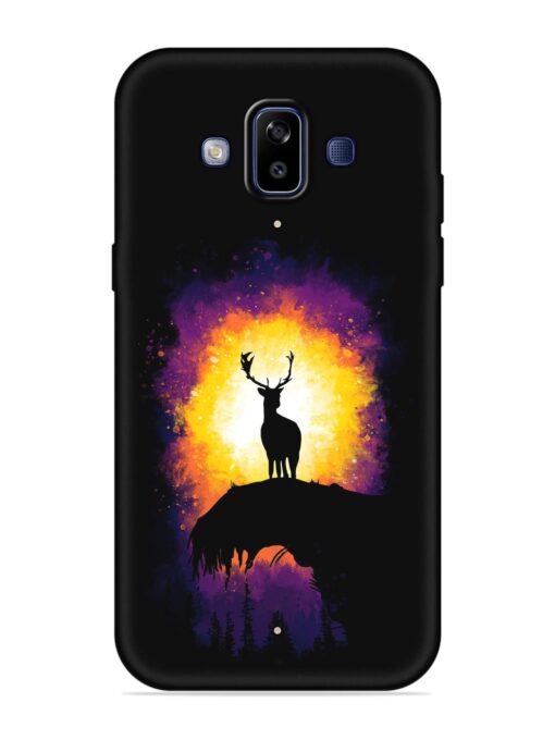 Elk Animal Art Embossed Soft Silicone Case for Samsung Galaxy J7 Duo Zapvi