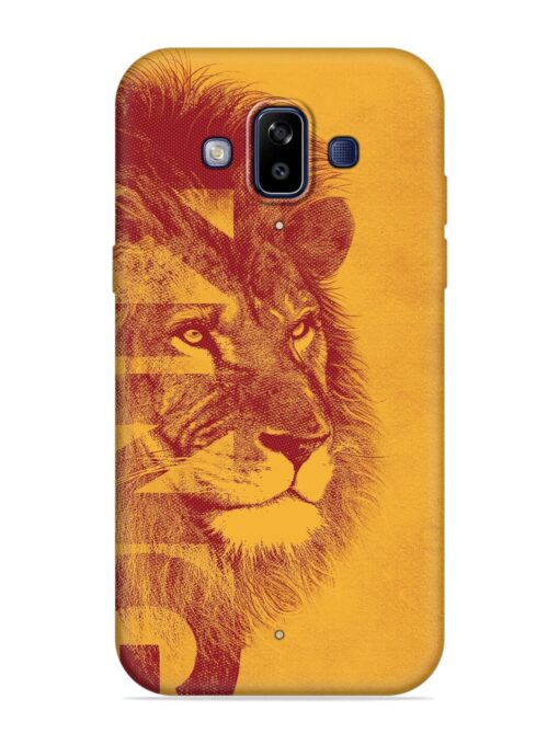 Gold Lion Crown Art Embossed Soft Silicone Case for Samsung Galaxy J7 Duo