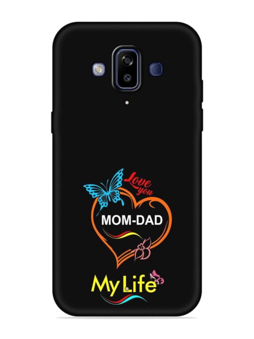 Love You Mom Dad Embossed Soft Silicone Case for Samsung Galaxy J7 Duo Zapvi