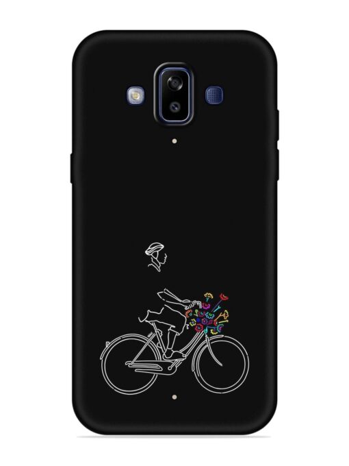 Minimalist Cycle Art Embossed Soft Silicone Case for Samsung Galaxy J7 Duo Zapvi