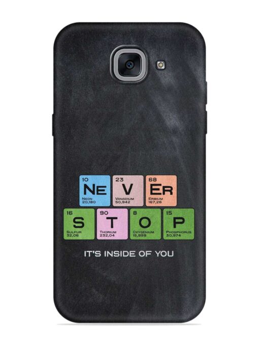 Never Stop It'S Inside Of You Embossed Soft Silicone Case for Samsung Galaxy J7 Max Zapvi