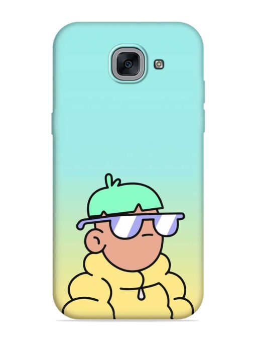 Doodles Cool Character Embossed Soft Silicone Case for Samsung Galaxy J7 Max