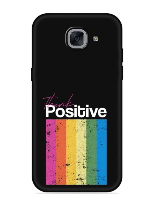 Think Positive Typography Embossed Soft Silicone Case for Samsung Galaxy J7 Max Zapvi