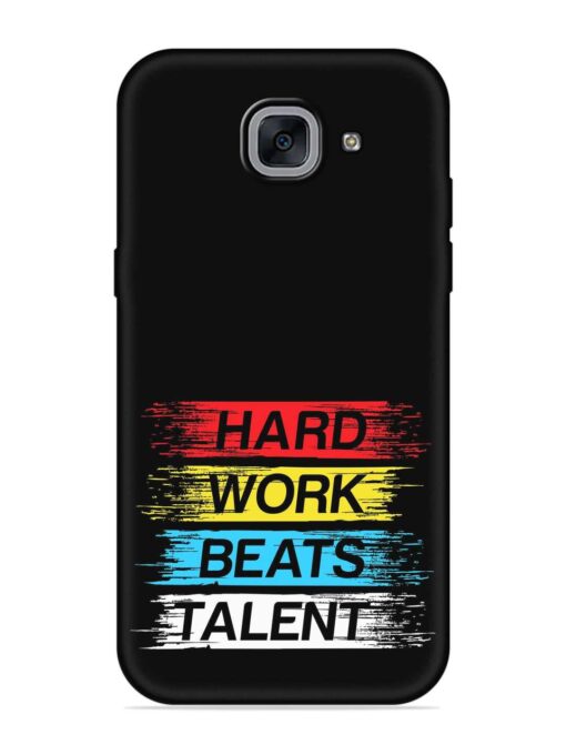 Hard Work Beats Embossed Soft Silicone Case for Samsung Galaxy J7 Max Zapvi