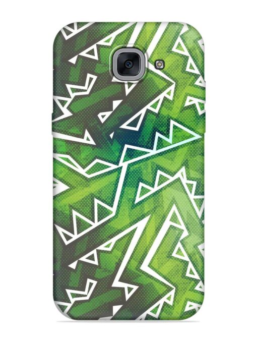 Green Graffiti Seamless Embossed Soft Silicone Case for Samsung Galaxy J7 Max Zapvi