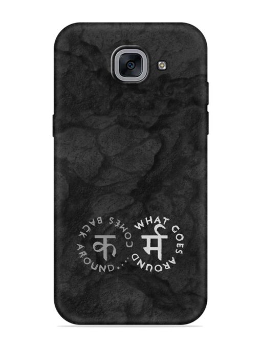 Karma Hindi Word Embossed Soft Silicone Case for Samsung Galaxy J7 Max Zapvi