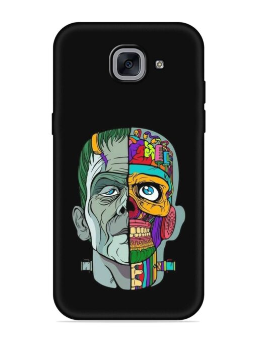 Men Vs Skull Embossed Soft Silicone Case for Samsung Galaxy J7 Max