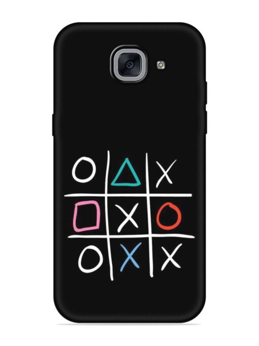 Super Neon Tic-Tac-Toe Embossed Soft Silicone Case for Samsung Galaxy J7 Max Zapvi