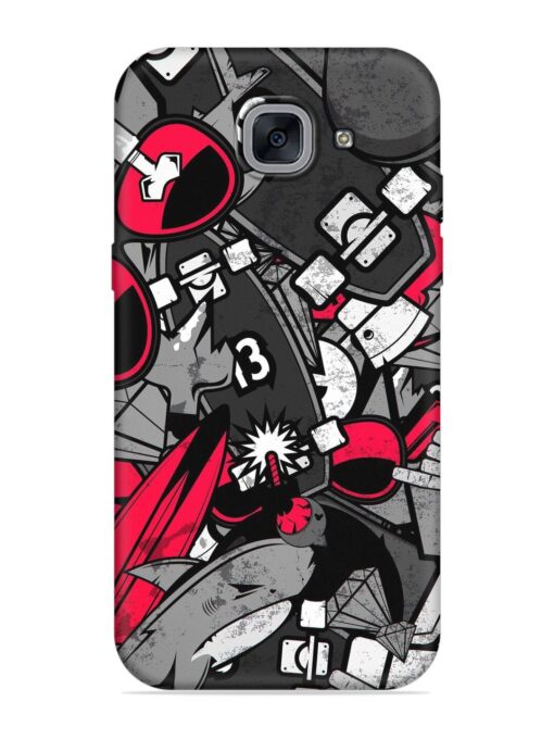 Fictional Doodle Embossed Soft Silicone Case for Samsung Galaxy J7 Max Zapvi