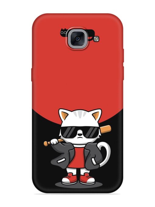 Cool Little Bear Cartoon Embossed Soft Silicone Case for Samsung Galaxy J7 Max Zapvi