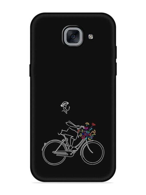 Minimalist Cycle Art Embossed Soft Silicone Case for Samsung Galaxy J7 Max Zapvi