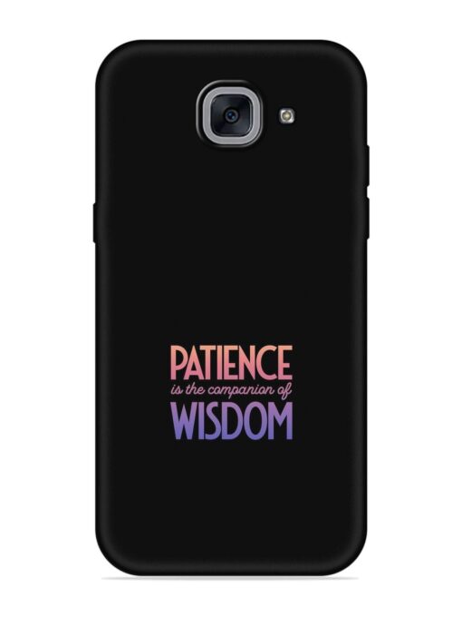 Patience Is The Embossed Soft Silicone Case for Samsung Galaxy J7 Max Zapvi