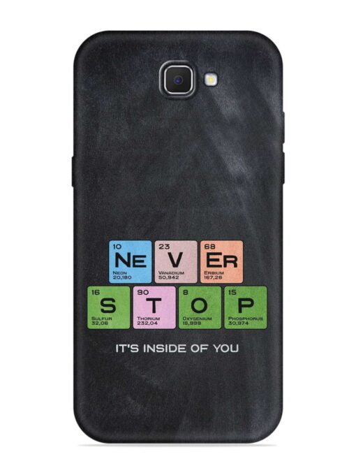 Never Stop It'S Inside Of You Embossed Soft Silicone Case for Samsung Galaxy J7 Prime Zapvi