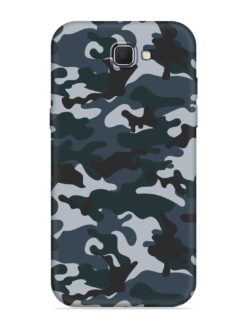 Dark Blue Army Military Art Embossed Soft Silicone Case for Samsung Galaxy J7 Prime